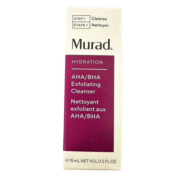 Murad AHA/BHA Exfoliating Cleanser Chemical + Physical Exfoliants 0.5oz/15mL - Picture 1 of 4